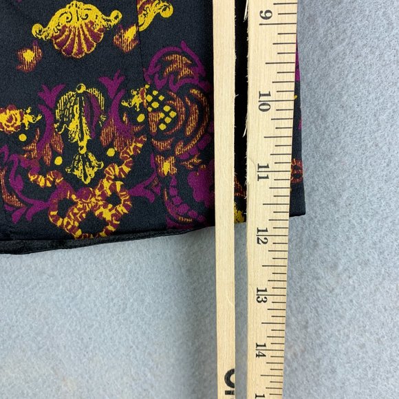 **SOLD**Bebe Silk Halter Bustier Corset Top Size Small Black Plum Back Zip Boned - Picture 11 of 16